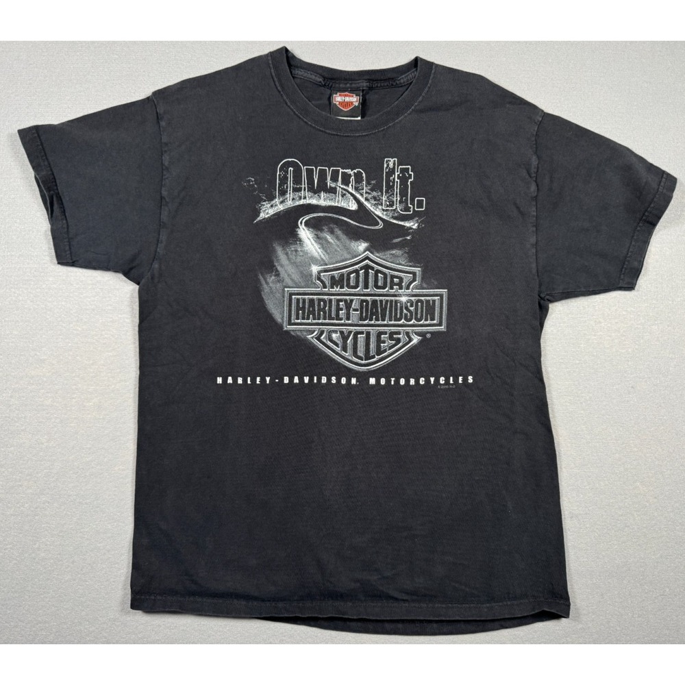 Harley Davidson Eden Prairie, MN Wild Prairie Black T-Shirt / Size L / Cotton
